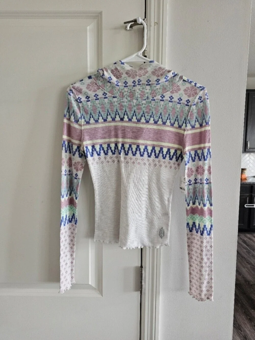 Free People Breathe Easy Printed Layer Size XS